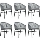  7-dijelni vrtni blagovaonski set sivi | shoptok.hr