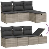  9-dijelni set vrtnih sofa od poliratana s jastucima svjetlosivi | shoptok.hr