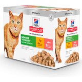 HILL'S SCIENCE Plan Mature Adult 7+ Senior Vitality piščanec & losos - Varčno pakiranje: 24 x 85 g | shoptok.hr