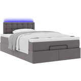  Otomanski okvir kreveta s madracem sivi 120x200cm umjetna koža | shoptok.hr