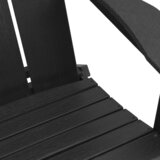 vidaXL Zložljivi stoli Adirondack 2 kosi Črna 74.5x80.5x90 cm HDPE | Shoptok.si