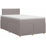  Boxspring krevet s madracem Sivosmeđa 120 x 190 cm Tkanina | shoptok.hr