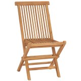 Maison Chic Zložljivi Vrtni Stoli - Stol za vrti 8 kosov trdna tikovina JS3253, (21875906) | Shoptok.si