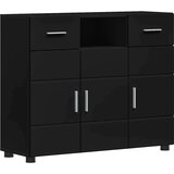 vidaXL kreveta s ladicama crna 88.5 x 30.5 x 73 cm konstruirano drvo | shoptok.hr