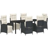  Set za vrt s 7 komada crni poli ratan | shoptok.hr