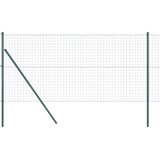  Ograda s postovima Zelena 1,2 x 10 m Čelik i PVC | shoptok.hr