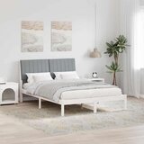  Konstrukcija postelje Bela 135 x 190 cm Masivno borovo les, (5000084103) | Shoptok.si