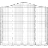  Gabionska košara s lukom 200x50x160/180 cm pocinčano željezo | shoptok.hr