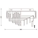 Brilagi LED prigušiva plafonska lampa CROWN LED/41W/230V, prečnik 48 cm, crna + daljinski upravljač | Eponuda.com