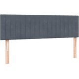  s oprugama i madracem tamnosivi 160x210 cm baršunasti | shoptok.hr