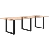 vidaXL noge kavne mizice u-oblika 3 kosa črna 90x(72-73)cm jeklo | Shoptok.si