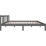  Okvir za krevet od masivnog drva sivi 150 x 200 cm veliki | Eponuda.ba