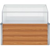  Vrtni saksija s staklenikom Svijetlosmeđa 100 x 100 x 77 cm | Eponuda.com