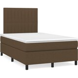  box spring s madracem tamnosmeđi 120 x 190 cm od tkanine Cijene