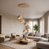 Opviq luster VEGAS-20-5-50-T-1001, 5 × E27, bež | Eponuda.com