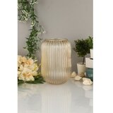 WALLXPERT Vaza Line D20B, 10x20x10 cm, Zlatna boja | Eponuda.ba