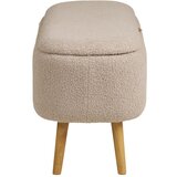 House Nordic Bež klupa od bouclé tkanine Harlow – | shoptok.hr