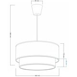  Brilagi - LED luster na sajli BOHO ECO 1xE27/10W/230V, prečnik 40 cm, krem | Eponuda.com