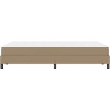 vidaXL Postelja z vzmetnico Kapučino 120 x 200 cm Umetna koža | Shoptok.si