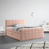 Mömax Postelja Boxspring Damon, Roza, 160x200 | Shoptok.si