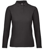  MAJICA DUGI RUKAVI POLO B&C ID.001 LSL/WOMEN 180G CRNA XS | shoptok.hr