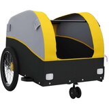 Prikolica za bicikl crno-žuta 30 kg željezna | shoptok.hr