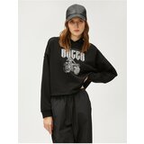 Koton Crop Sweatshirt Hoodie Printed | shoptok.hr