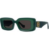 Loewe Anagram Green Geometric Sunglasses ONE SIZE (46) Zelena/Rjava Cene