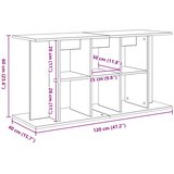  Stalak za akvarij crni hrast 120x40x60 cm inženjerski drvo | shoptok.hr