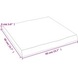 Stolna ploča 40x40x(2-4) cm od hrastovine sa živim rubom | shoptok.hr