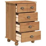  Komoda ASKIM Smeđa 45,8 x 40 x 79 cm Čvrsto borovo drvo | shoptok.hr