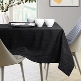 AmeliaHome Stolnjak Vesta s man&amp;scaron;etom 140x260 cm, crna Slike
