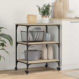  Kuhinjski kolica Sonoma hrast 60 x 41 x 76 cm Konstruirano drvo | Eponuda.com