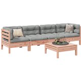 vidaXL 5-dijelni set vrtnih sofa s jastucima masivno drvo duglazije Cijene
