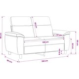 SOFA Svijetlo žuta 158 x 90 x 95 cm Tkanina Slike