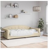 vidaXL Raztegljiva postelja krem 100x200 cm blago Cene