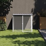 vidaXL Kokošnjak s streho svetlo siv 103x98x90 cm pocinkano jeklo Cene