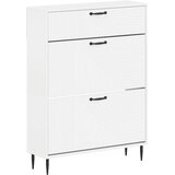  Ormar za cipele HAARLEM 78 x 24 x 103 cm Konstruirano drvo - Bijela | shoptok.hr