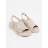 GOODIN Beige comfortable sandals for women | shoptok.hr