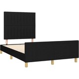  Okvir za krevet s uzglavljem crni 120 x 200 cm od tkanine | shoptok.hr