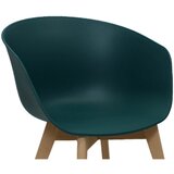 MID.YOU SET NASLANJAČEV, les, umetna masa temno zelena | Shoptok.si
