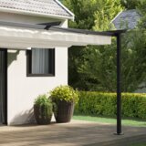  Zidni gazebo Krema 3 x 4 m Čelik | shoptok.hr
