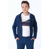FASARDI Navy Blue Boy Jacket