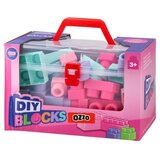 Ozzo DIY blocks, kocke u kutiji, 40K, roze | ePonuda.com