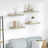  Plutajuće zidne police 4 kom boja hrasta 50 x 23 x 3,8 cm MDF | shoptok.hr