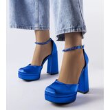 Gemre Blue high block heels Elida | shoptok.hr