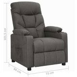  Naslanjač iz temno sivega blaga, (20701951) | Shoptok.si