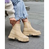 Resti Women's flat heeled boots in cream color Leffoi | Shoptok.si