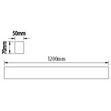  led rasvetno telo linik LED/40W/230V 4000K crna | Eponuda.com