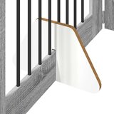  Vrata za pse z stojali 4 pcs Siva Sonoma 80 x 100 cm, (5000232687) | Shoptok.si